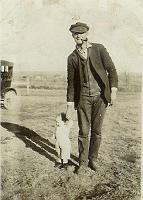  Edward Lewis Speed (1889-1973) holding the hand of is nephew, Lewis Colvin (1917-1984). Lewis was the son of Mabel Speed Colvin and Harty Colvin.